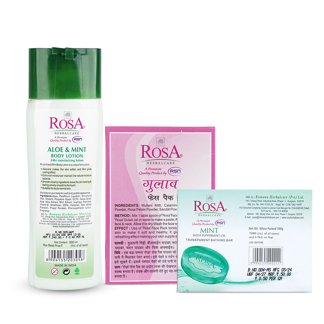 Rosa Body Lotion Soap Pack Combo