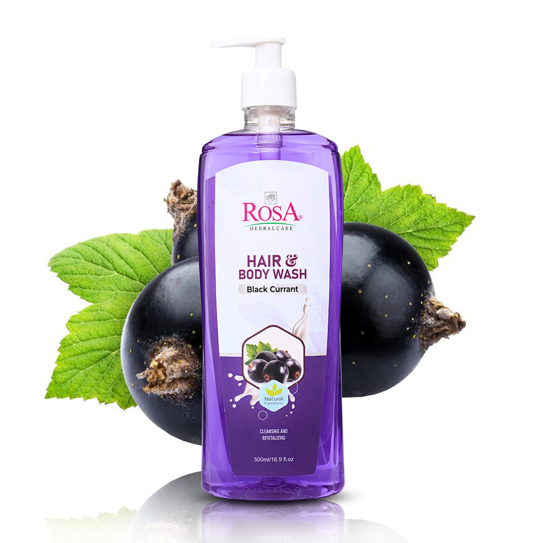 Black Current Hair & Body Wash Rose Herbalcare