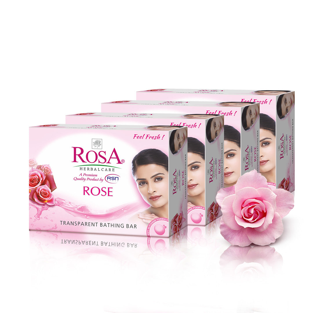 Rosa Rose Soap Combo Pack of 4