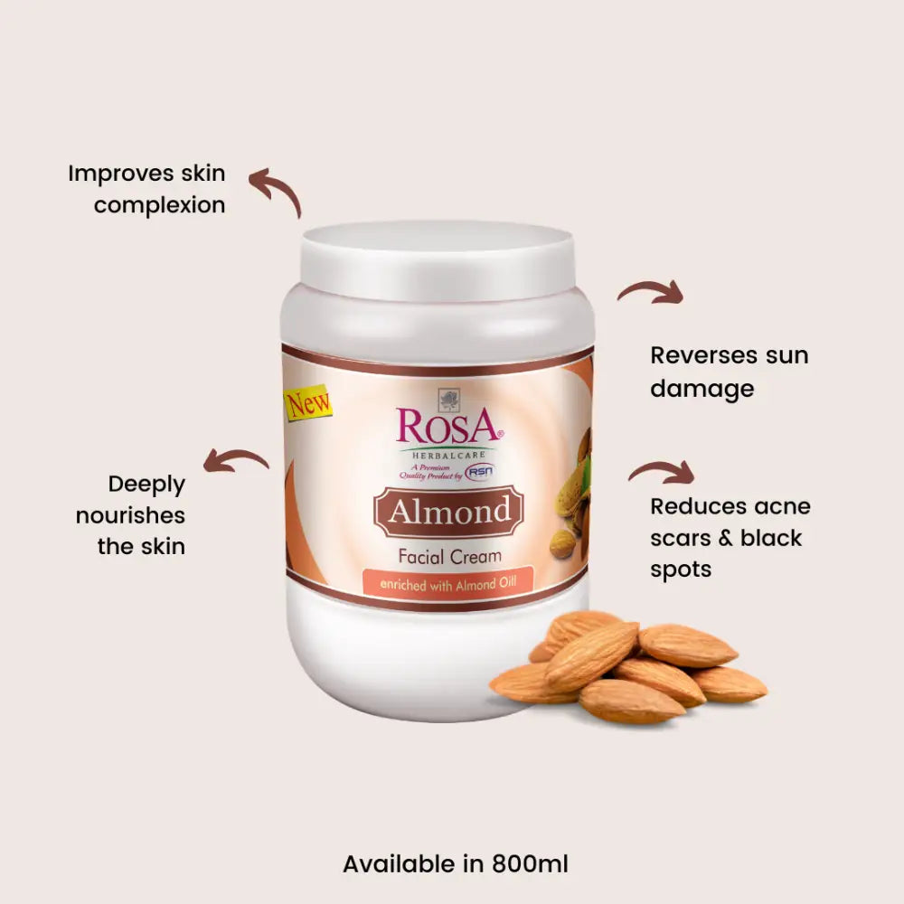 Almond Facial Cream - Rosa Herbalcare