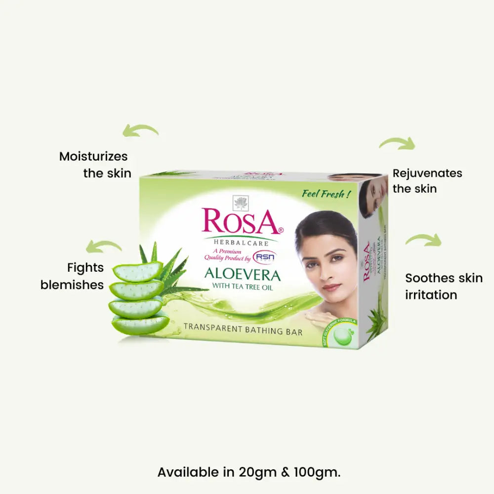 Herbal Aloevera Soap - Rosa Herbalcare