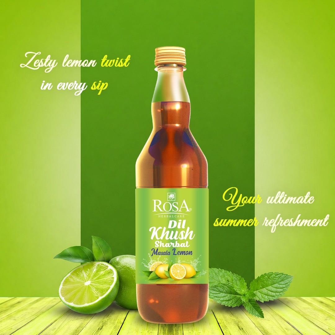 Rosa Dilkhush Sharbat – Masala Lemon!