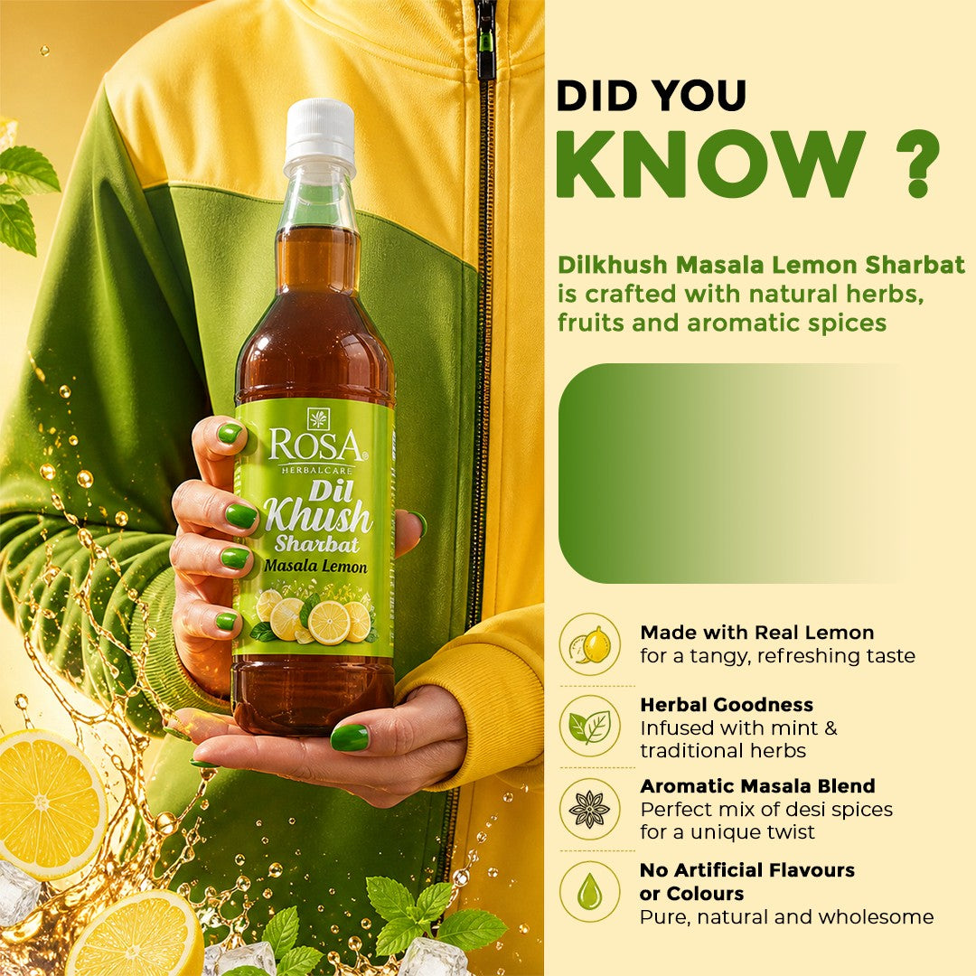 Rosa Dilkhush Sharbat – Masala Lemon!