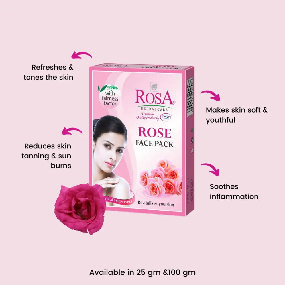 Rose Face Pack - Rosa Herbalcare