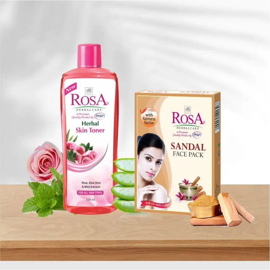Skin Toner and Sandal Face pack-Rosa Herbalcare