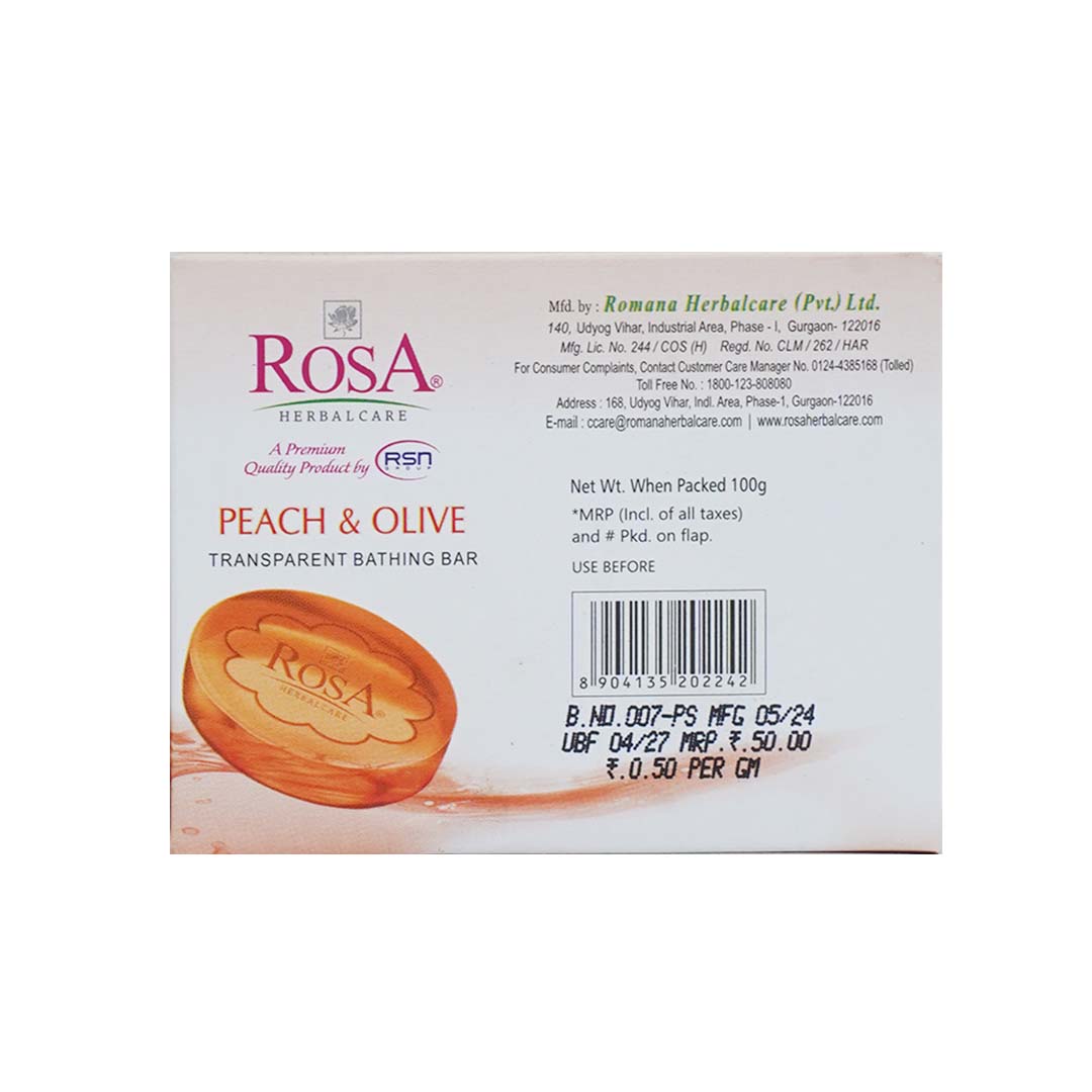 Herbal Peach & Olive Soap  - Pack of 4