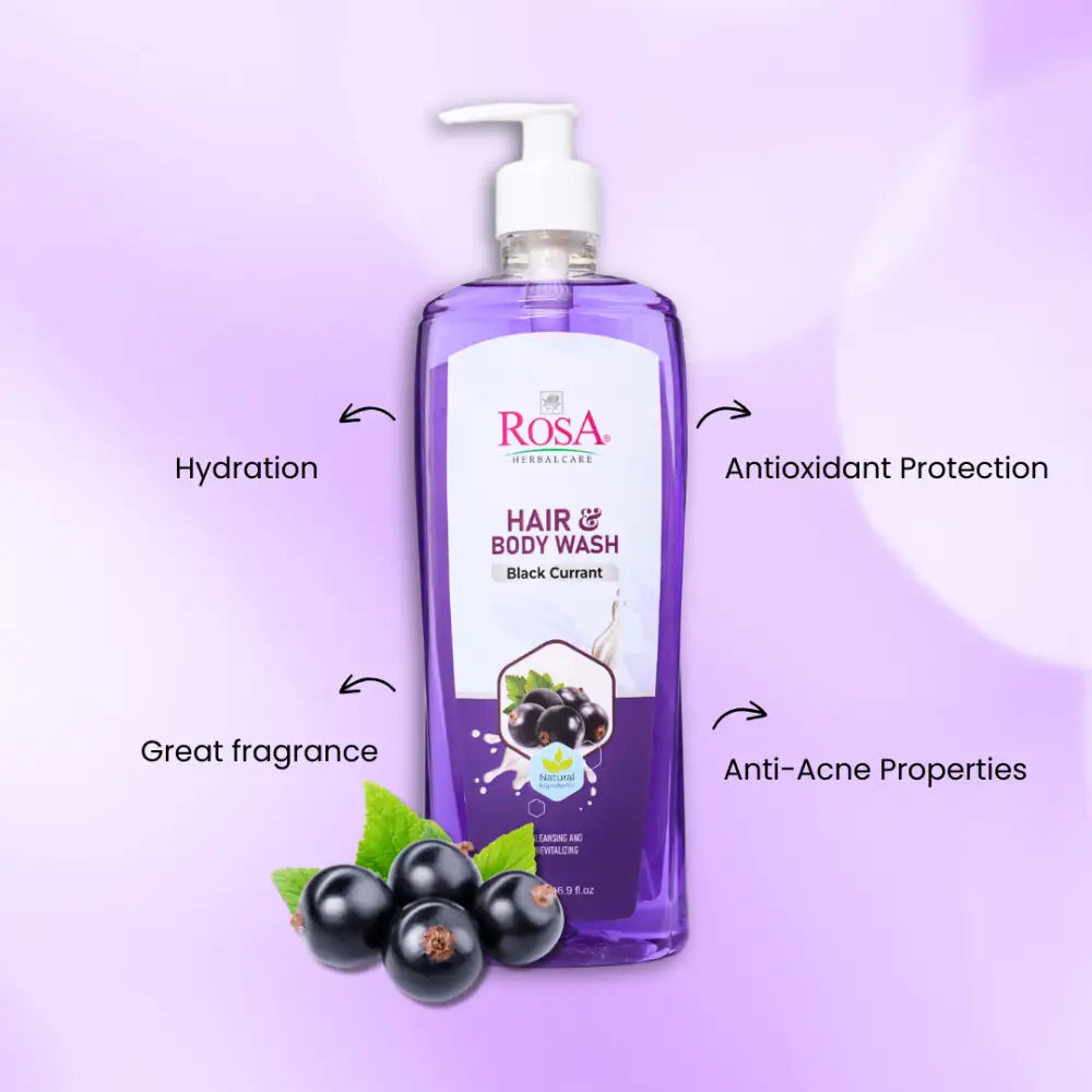 Black currant Hair and Body Wash | Pack of 500 ML - Variant