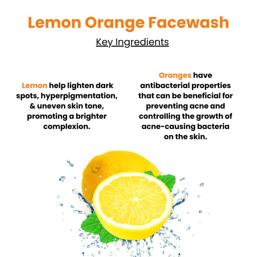 Lemon orange face wash - Rosa Herbalcare