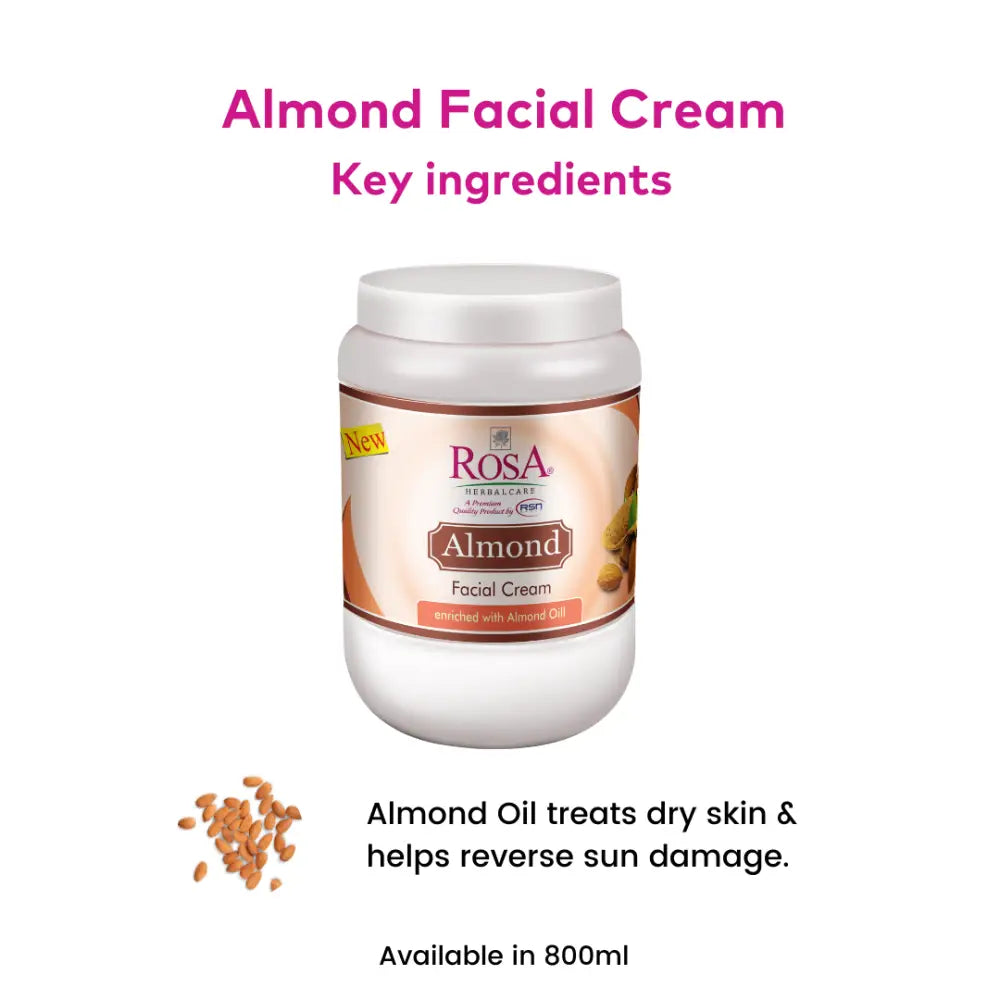 Almond Facial Cream - Rosa Herbalcare 