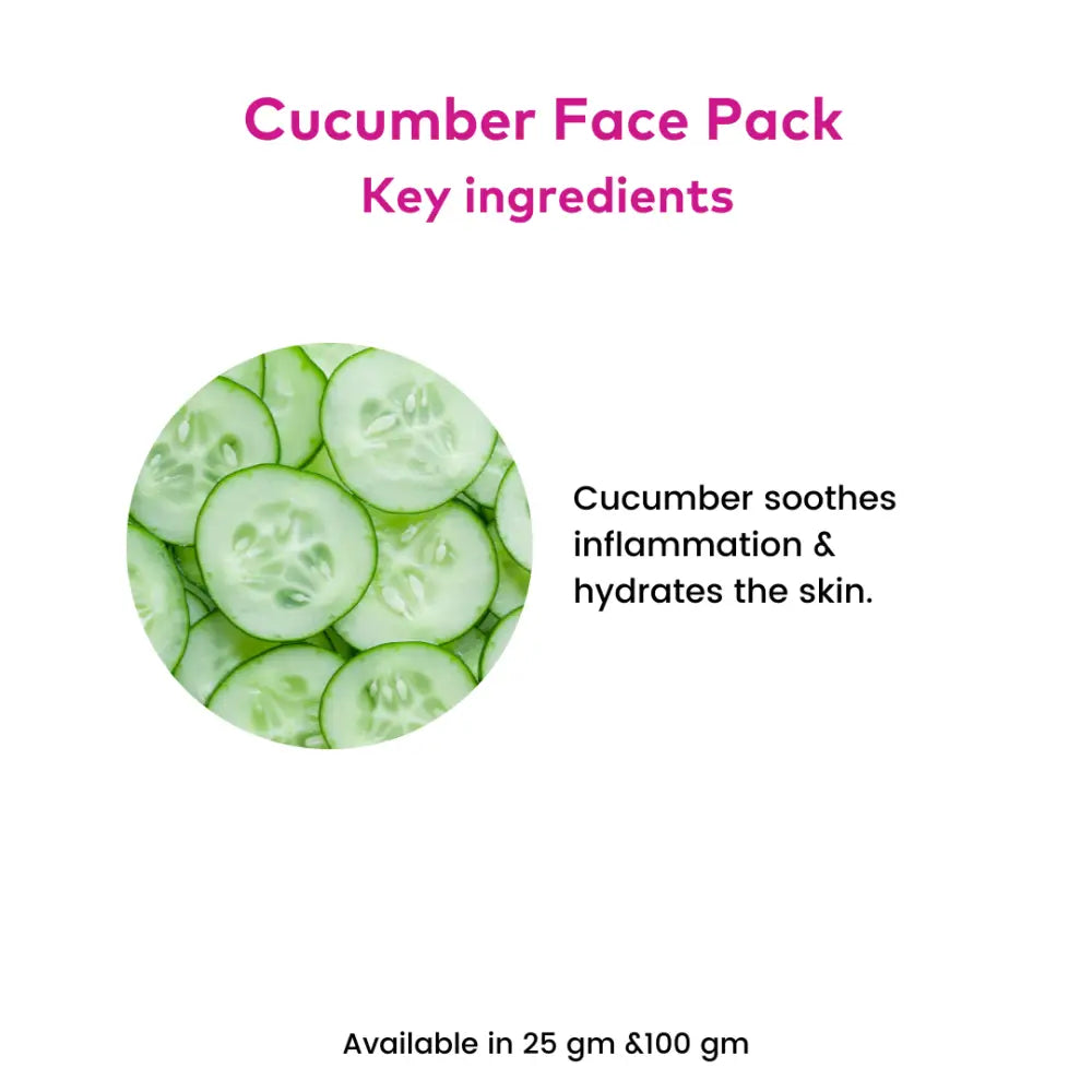 Cucumber Face Pack - Rosa Herbalcare 
