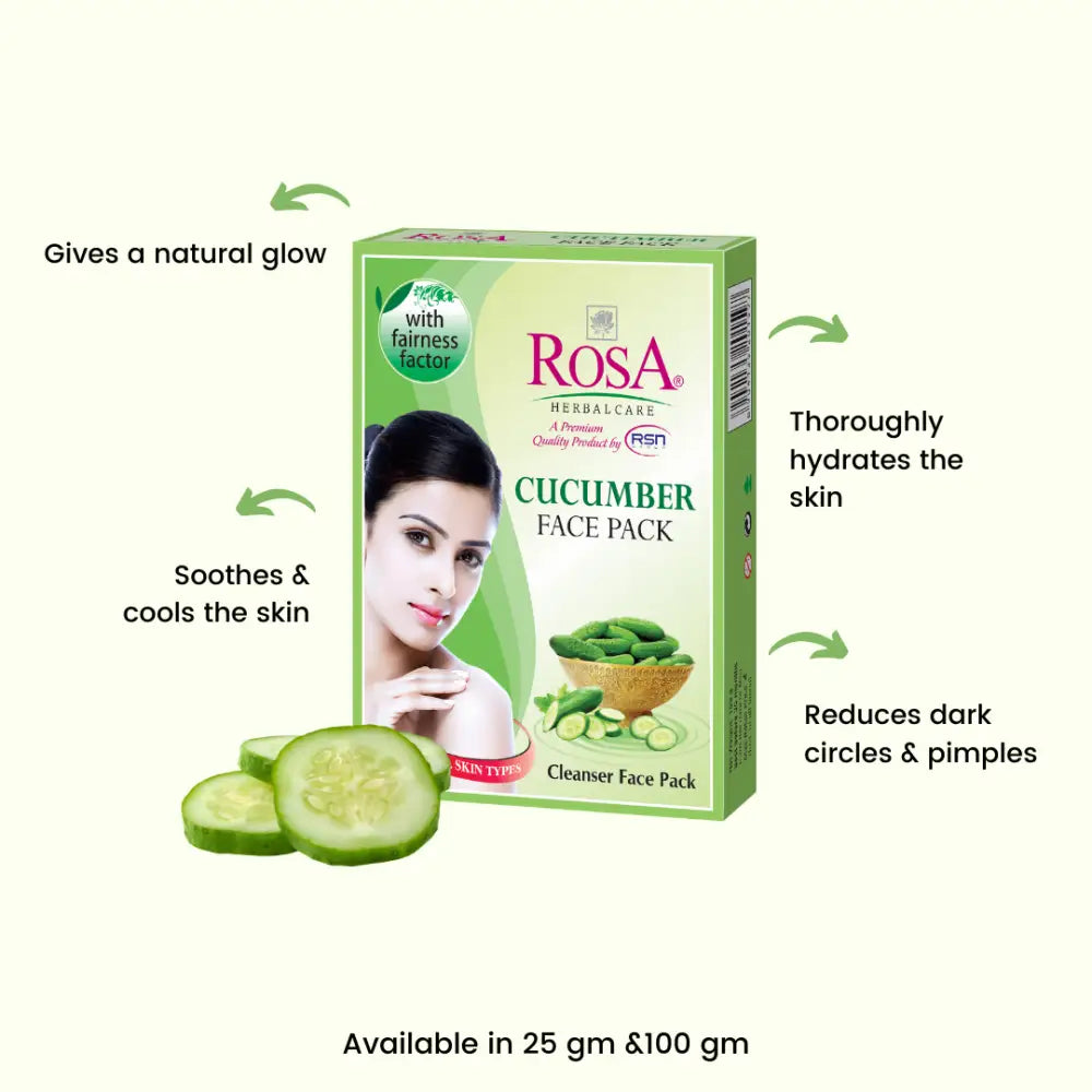 Cucumber Face Pack - Rosa Herbalcare 