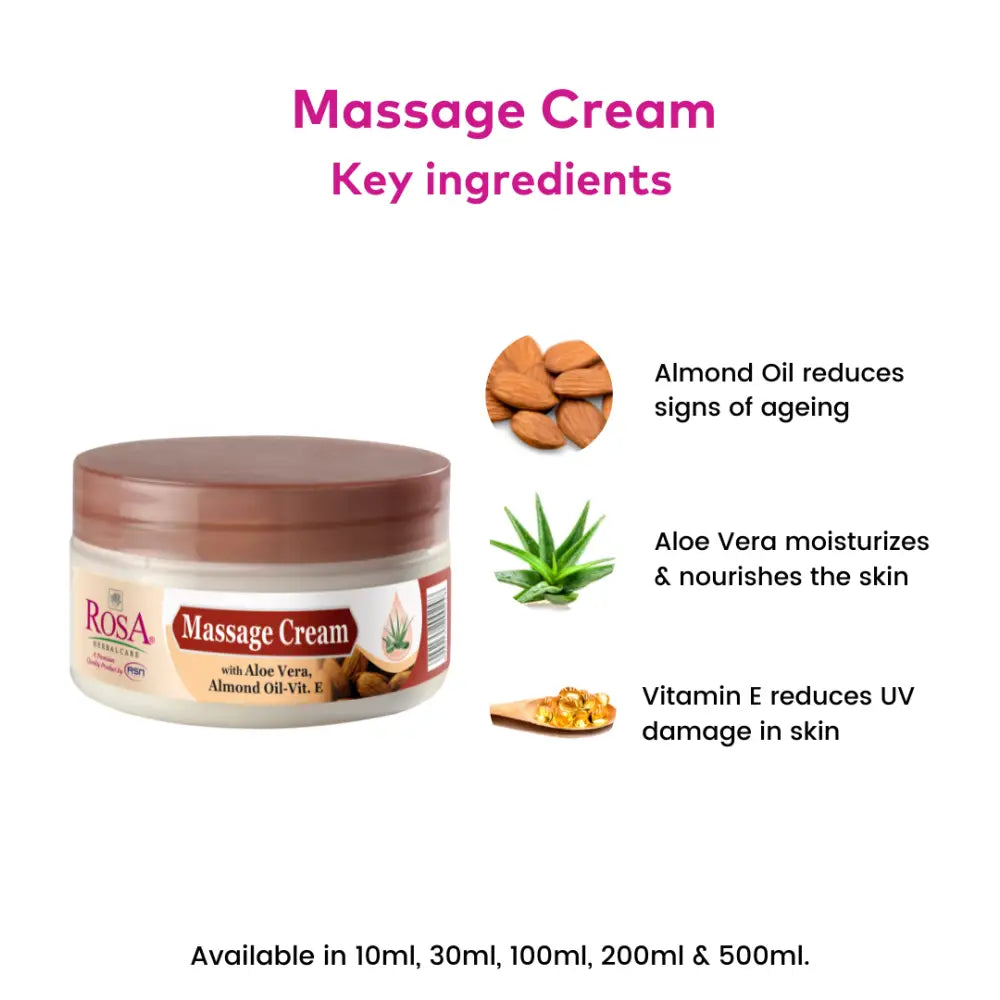 Face Massage Cream - Rosa Herbalcare 