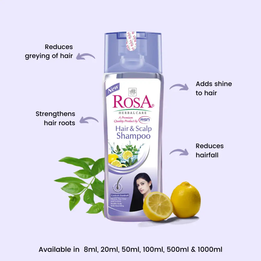 Hair & Scalp Shampoo - Rosa Herbalcare