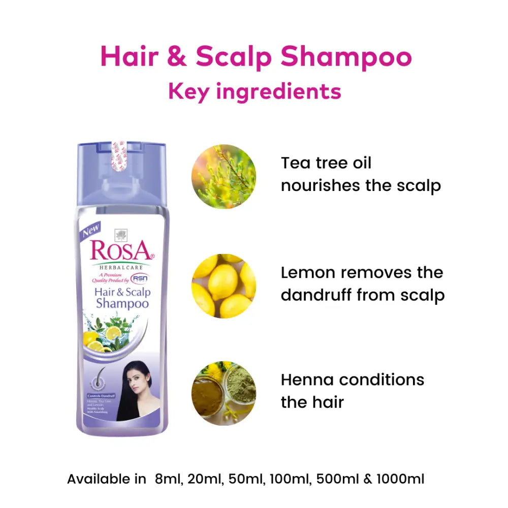 Hair & Scalp Shampoo - Rosa Herbalcare 