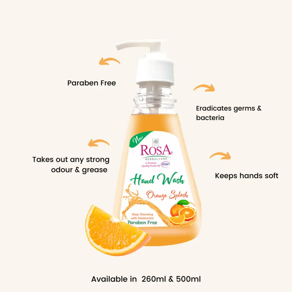 Hand Wash - Orange Splash - Rosa Herbalcare