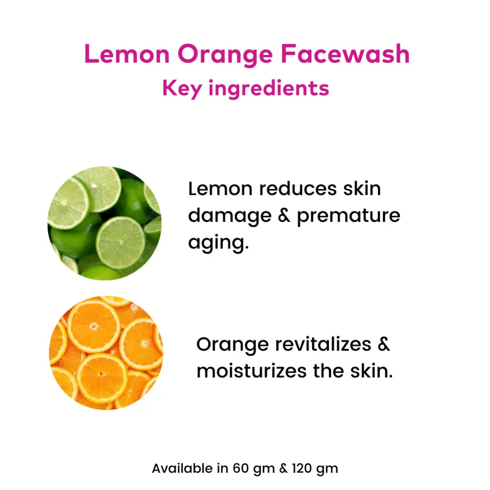 Lemon Orange Face Wash - Rosa Herbalcare