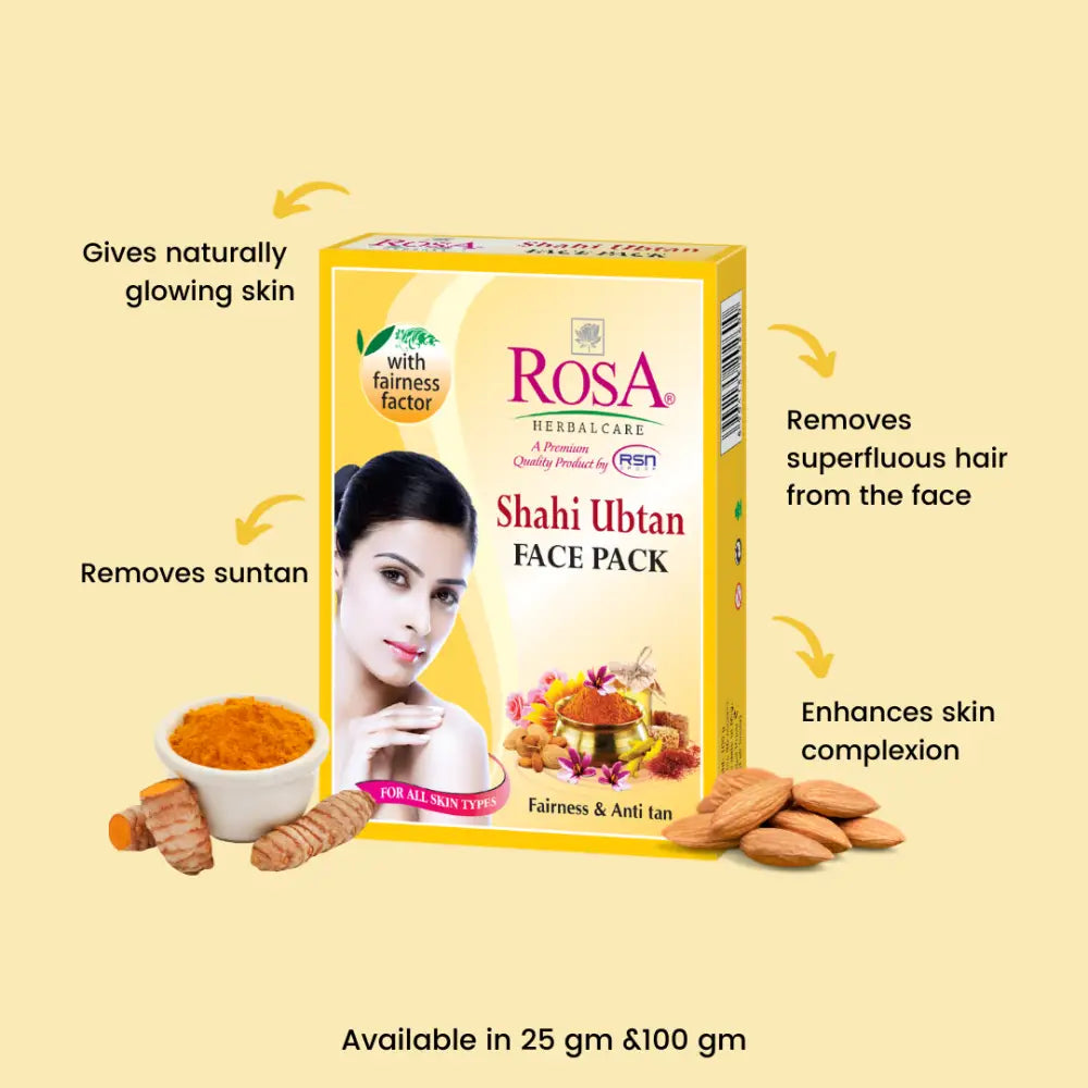 Shahi Ubtan Face Pack - Rosa Herbalcare